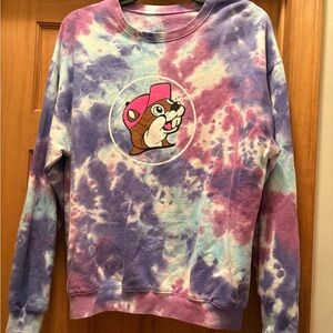Colorful Tie-Dye Crew Neck Sweater